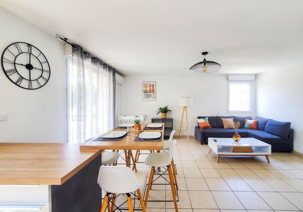 *Le Carpe Diem, Appartement 2 Chambres, Piscine, 2 Parking, Clim* Монпельє Екстер'єр фото